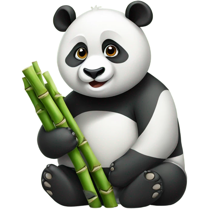 Panda with Bambus emoji