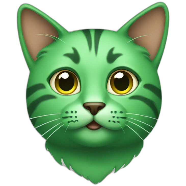 green cat emoji