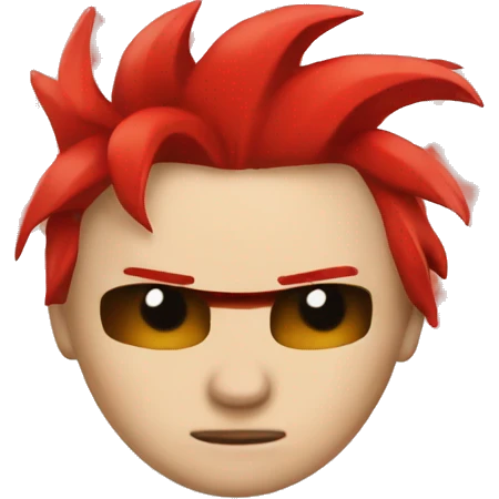 Red thunder emoji