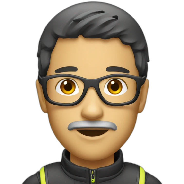 Pilote de bmx race emoji