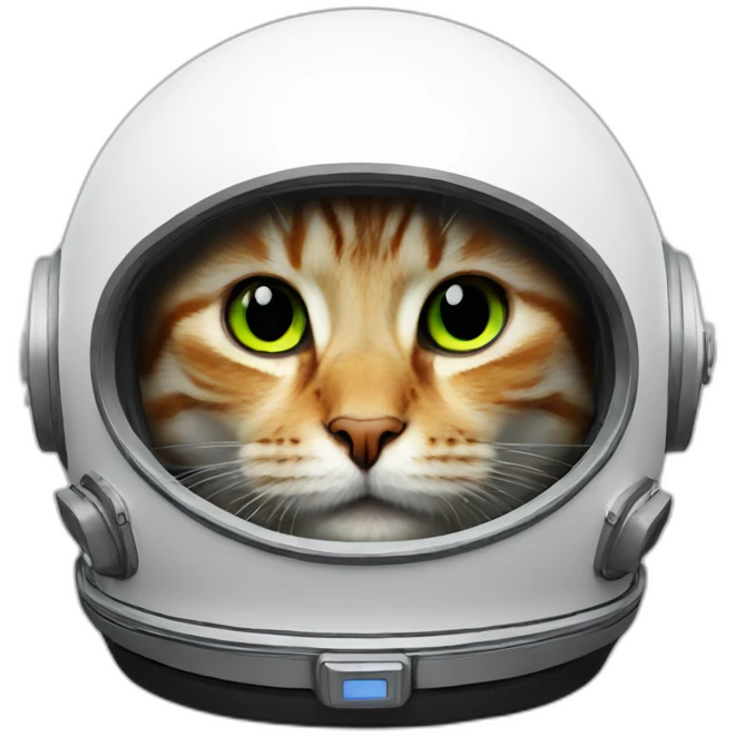 cat neon astronaut helmet emoji