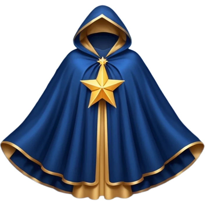 a fantasy magic star pattern cloak emoji