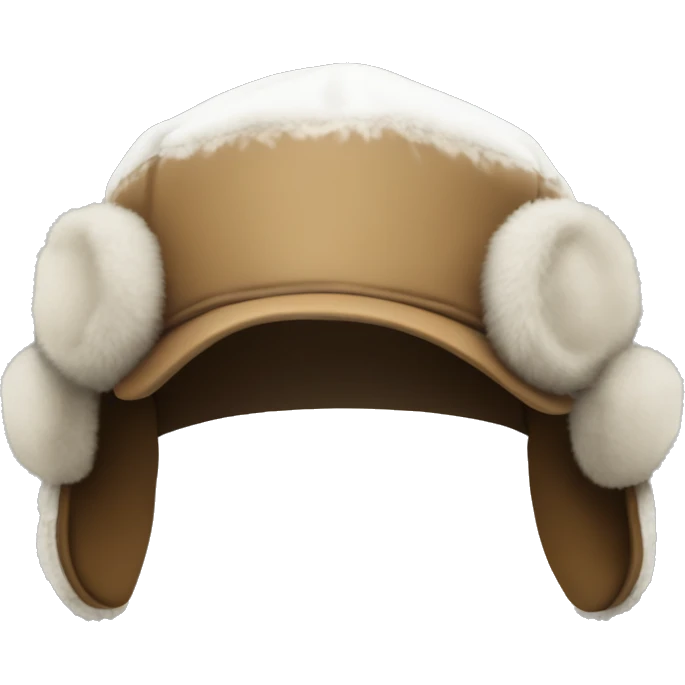 Trapper hat with ear flaps emoji