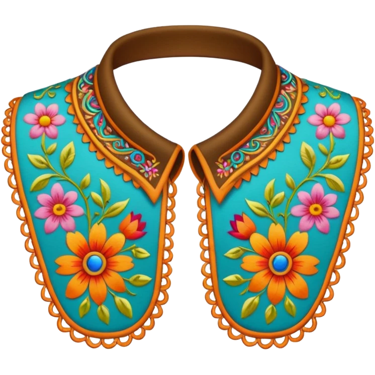 decorative colorful shirt collar emoji