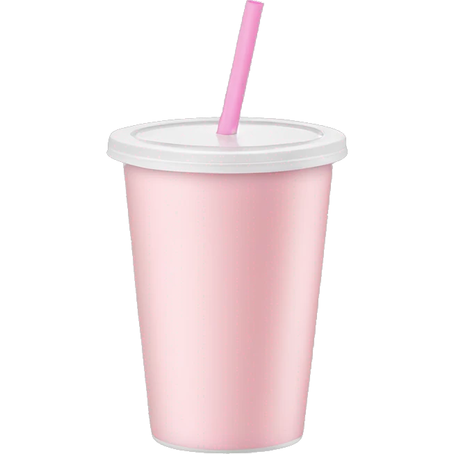 light pink drink in to-go cup emoji