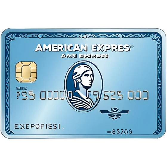Light blue American Express card, aesthetic emoji