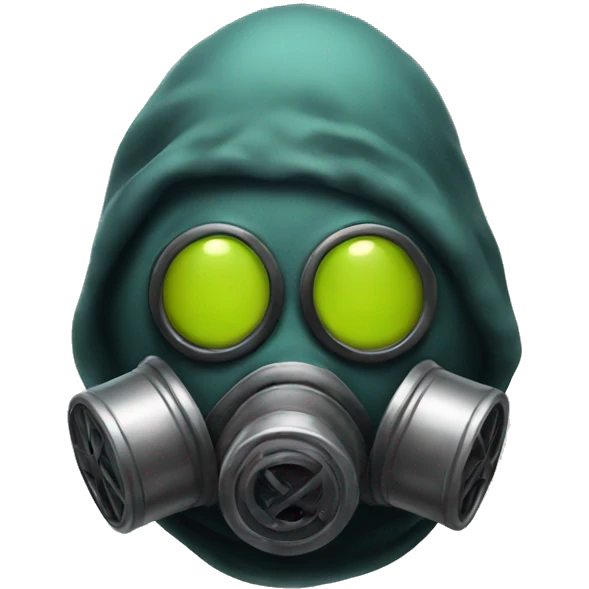 blob-face with gasmask emoji