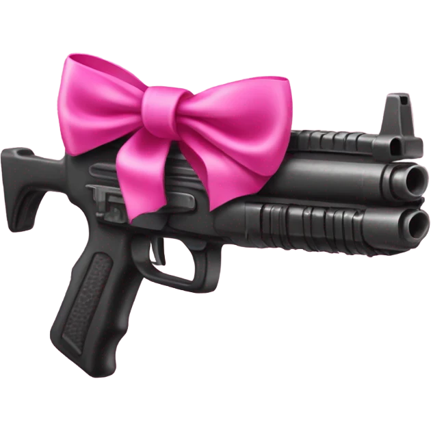 Smg with pink bow emoji