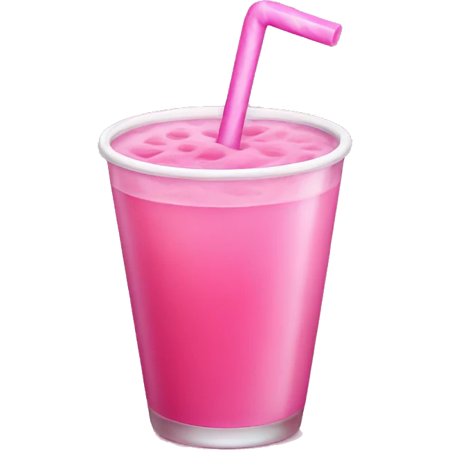 Pink drink emoji