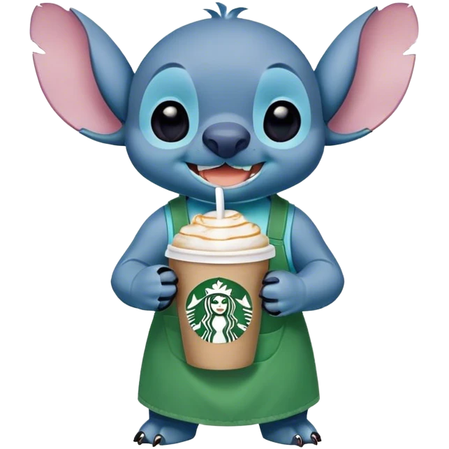 Stitch with Starbucks  emoji