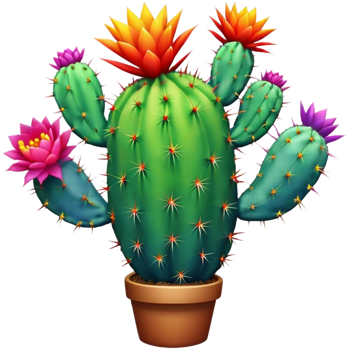 rainbow cactus emoji