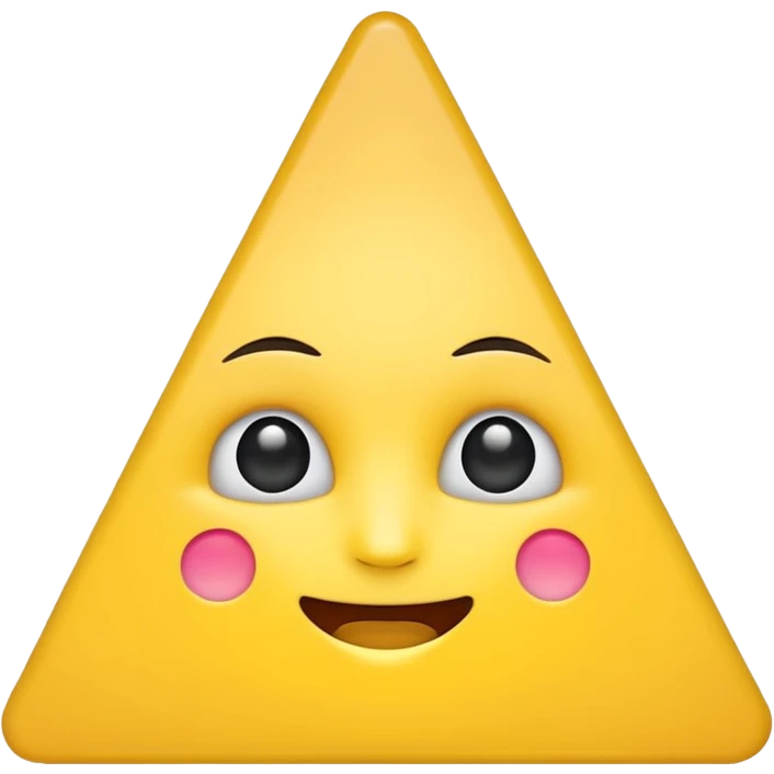 triangle emoji as a simple character emoji
