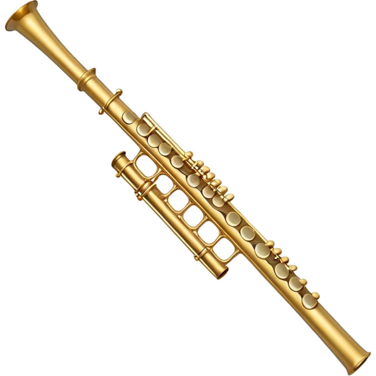 Flute golden colour aesthetic  emoji