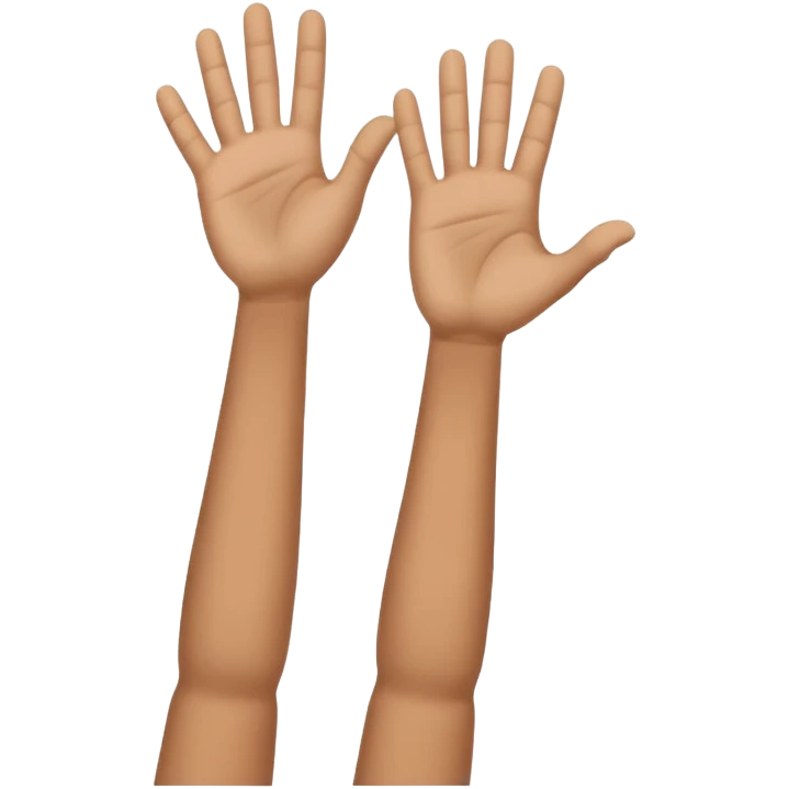one hand above another hand holding imaginary pole with top hand looking like it’s moving up and down the pole emoji