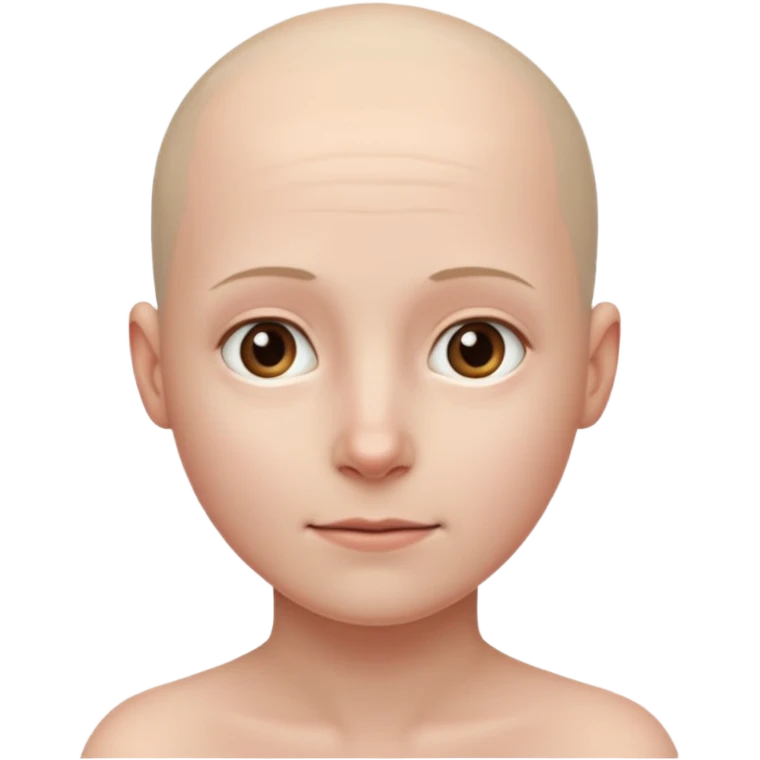 the profiile of a face with no hair, looking completely to one side emoji