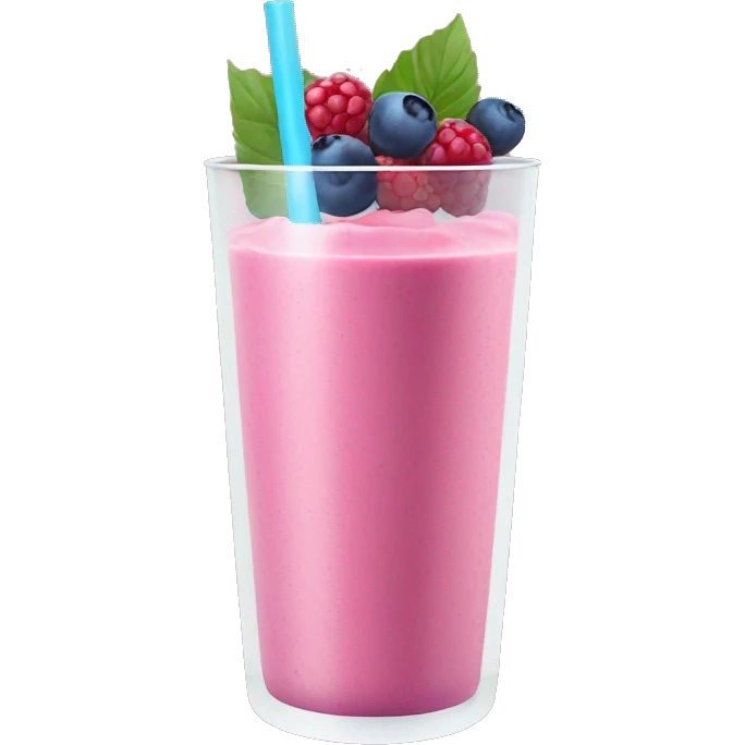 smoothie with blueberrys, redberrys  emoji