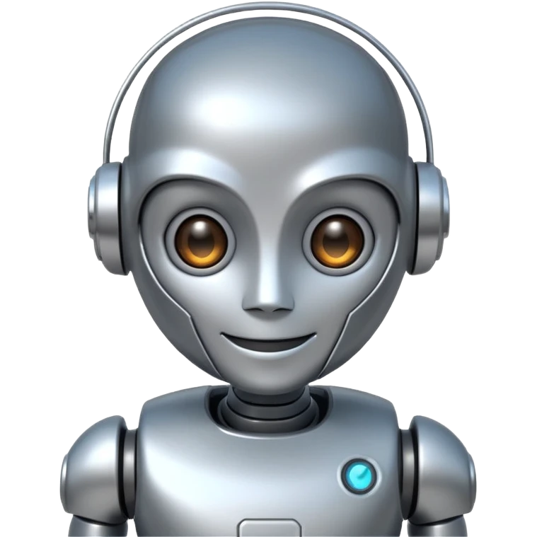 Cute Robot assistant emoji