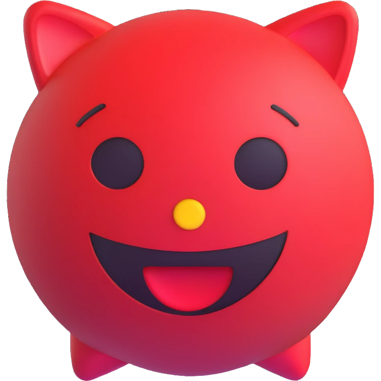 red 3D emoji style speaker emoji