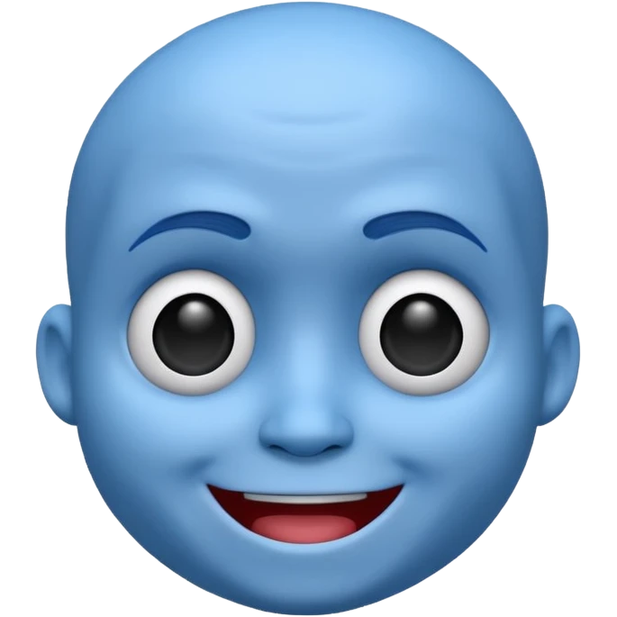 Jake E Boo 3d animated Head looking cool emoji