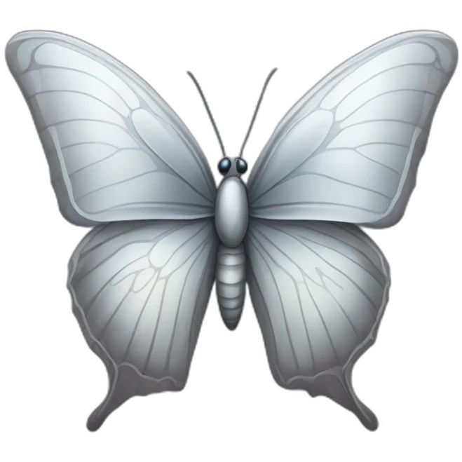 Silver butterfly  emoji