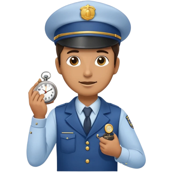Train conductor emoji
