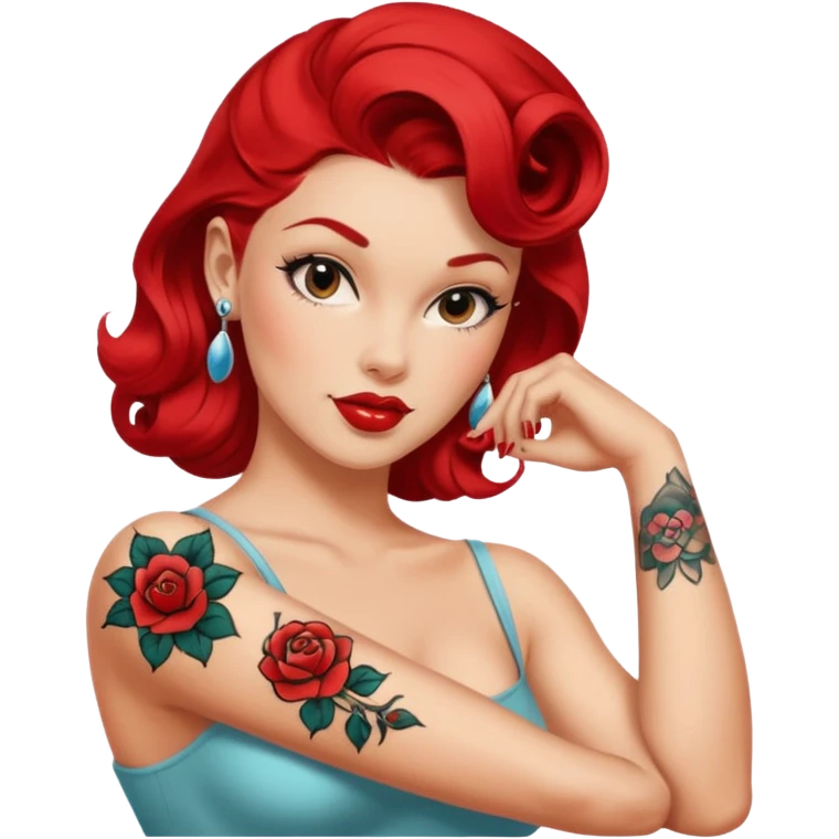 arm pin up tattoo all emoji