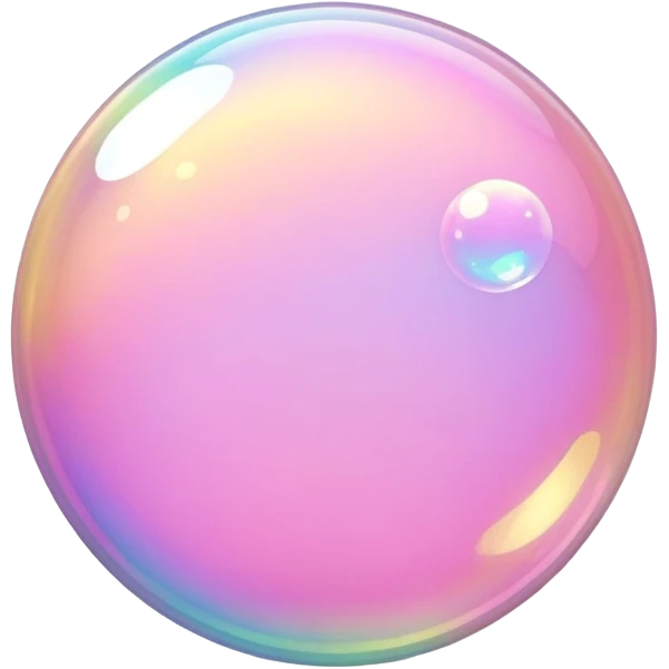 pink and gold bubble emoji