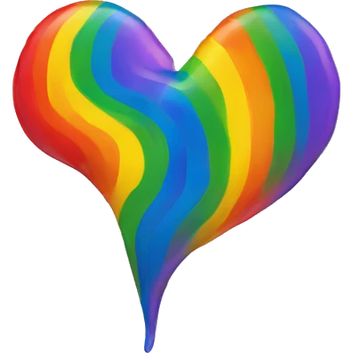 Rainbow heart  emoji