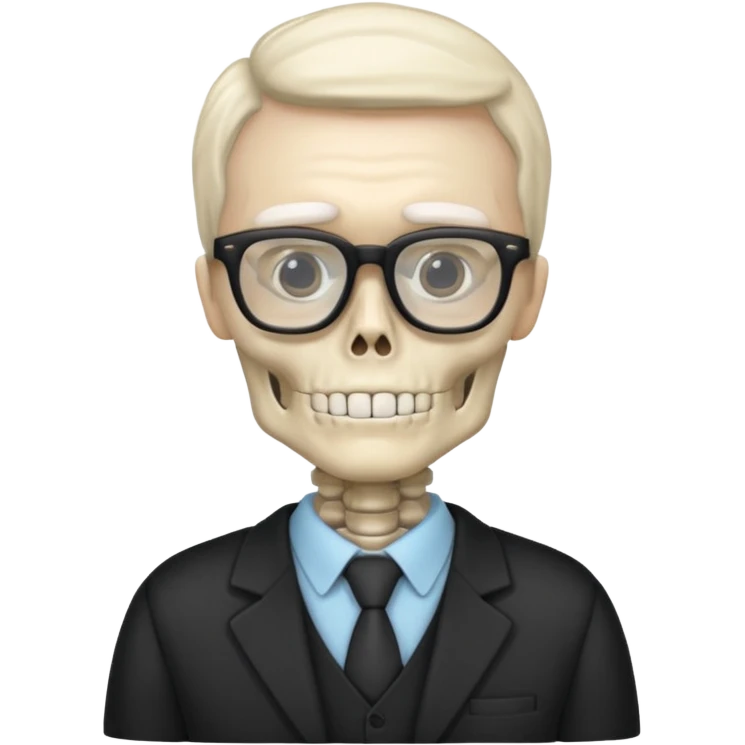Skeleton Teacher emoji