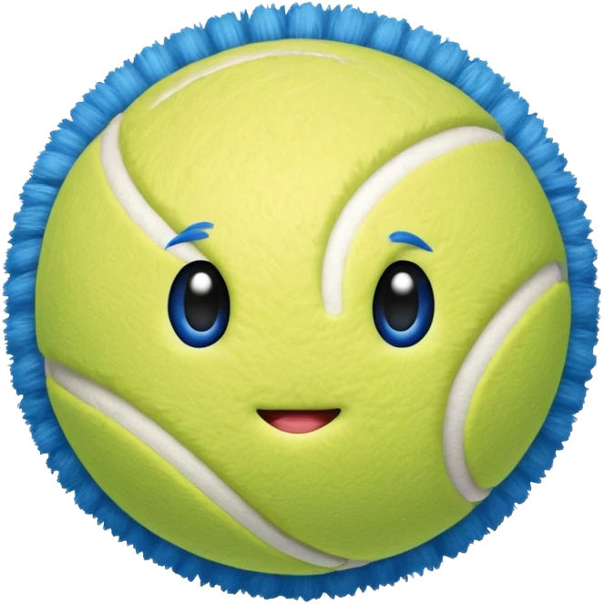 full blue tennis ball emoji