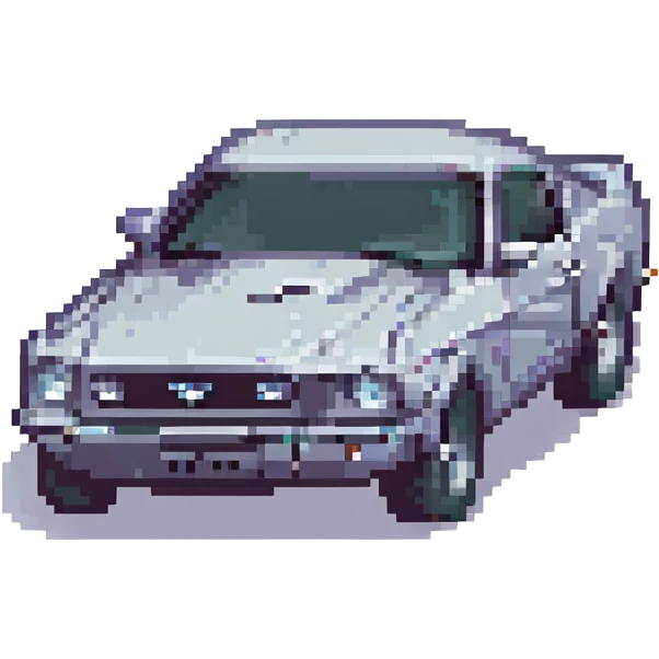 ford mustang car pixel art emoji