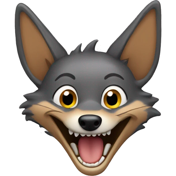 Jackal laughing emoji