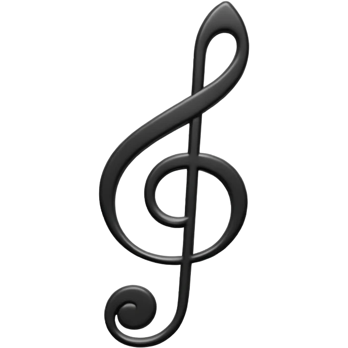Music clef emoji