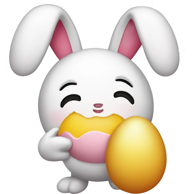 my melody with an egg emoji