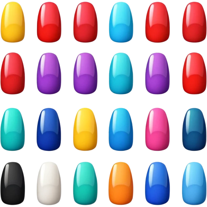 Nail art emoji