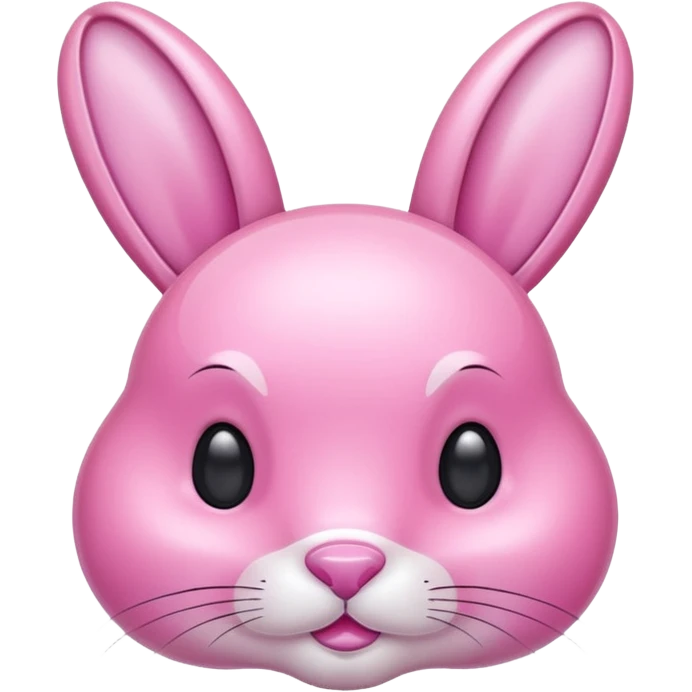 crystal bunny pink emoji