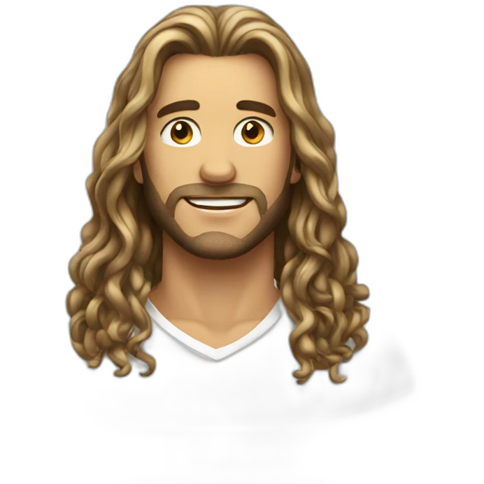 mens sexy long hair emoji