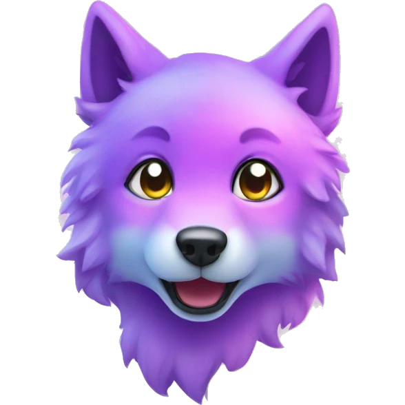 kawaii nebula wolf emoji