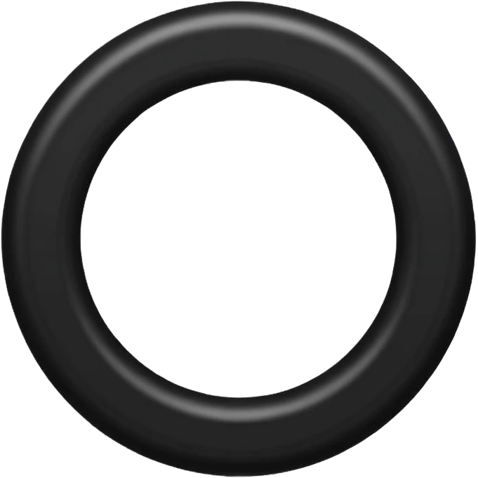 A black circle surrounded by a white circle surrounded by a white circle  emoji