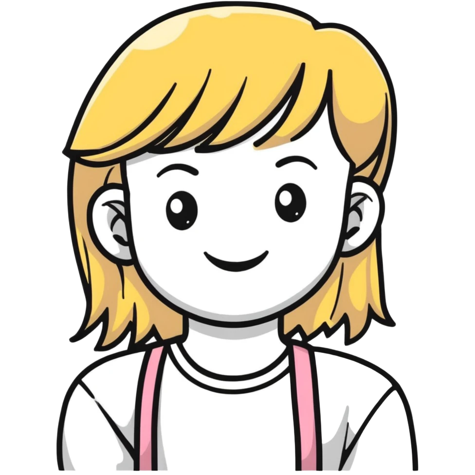 Beautiful smiling girl jinx emoji