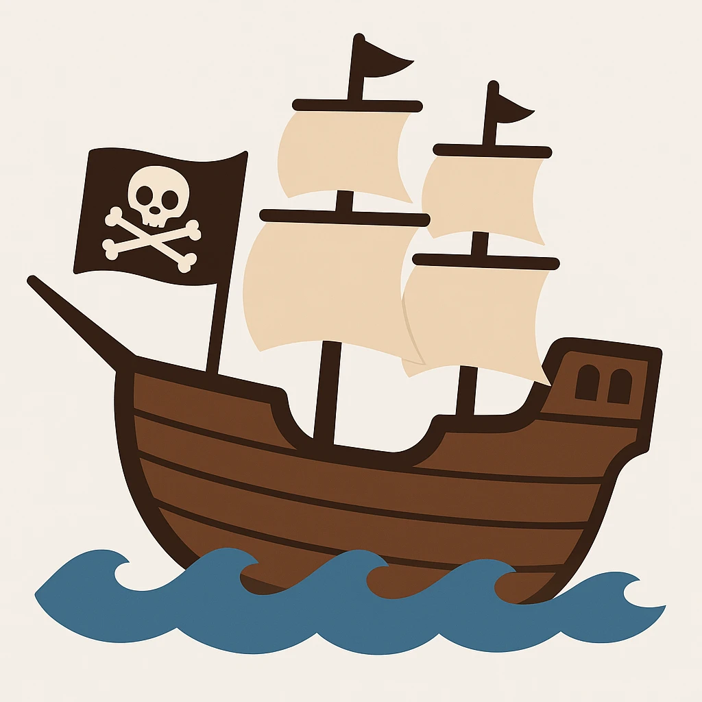 pirate ship emoji