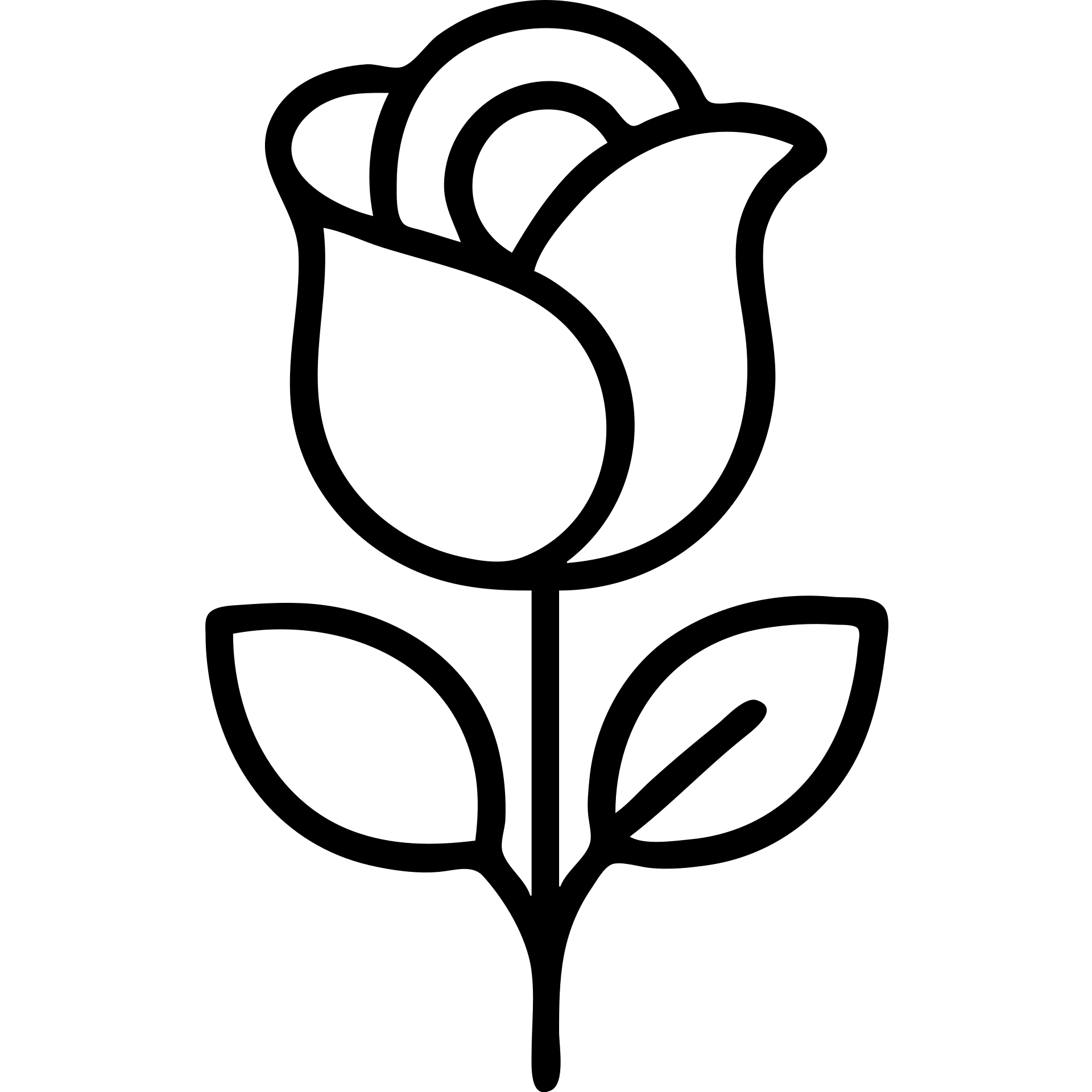 rose flower outlined icon emoji