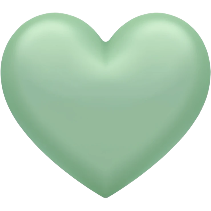 pastel green heart  emoji