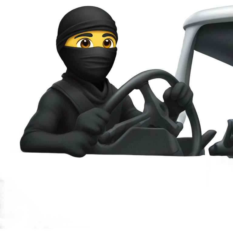 Ninja driving a truck  emoji