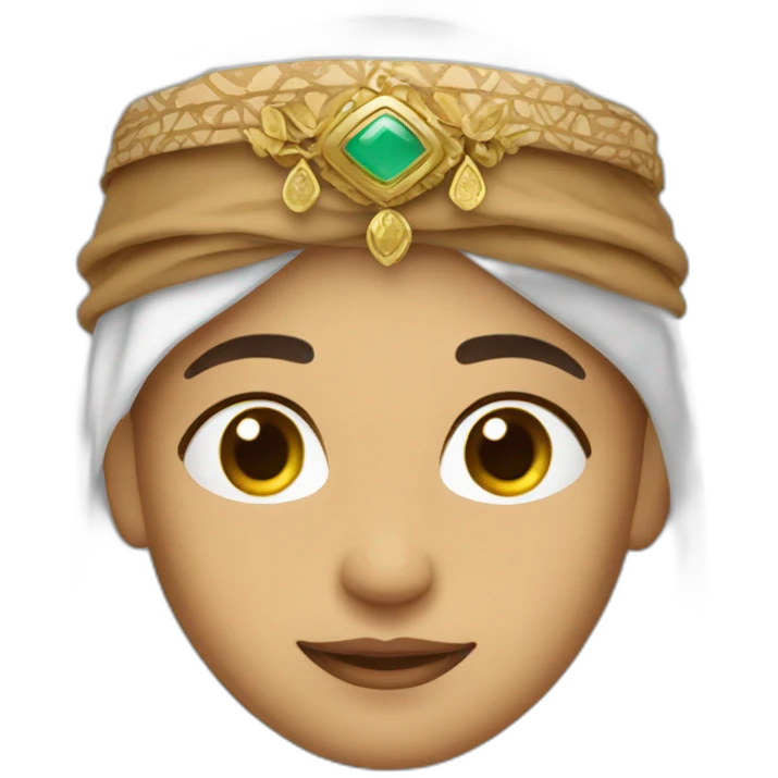 arabic wearing a traditional Arab headdress and headband emoji