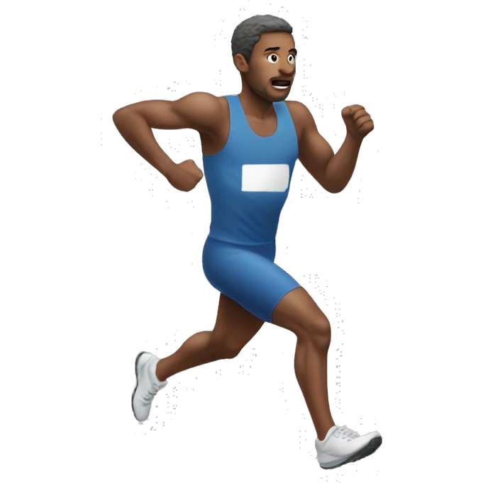 🏃：a-white-man-running emoji