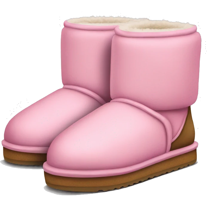 Pink slippers Uggs with platform  emoji