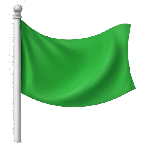 Green flag emoji