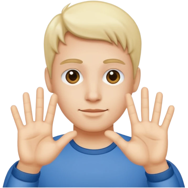 fais le signe Jul avec les mains  emoji