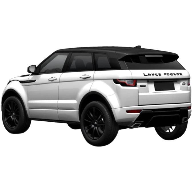 2024 black LandRover evoque with black rims, black trim and black interior  emoji